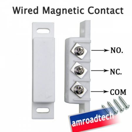 Wired Magnetic Door Window Contact Magnetic Sensor for Alarm System W